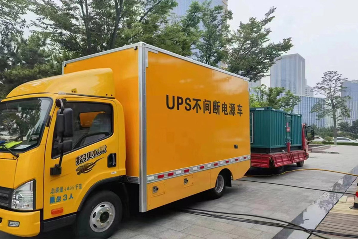 无为发电机租赁施工现场
